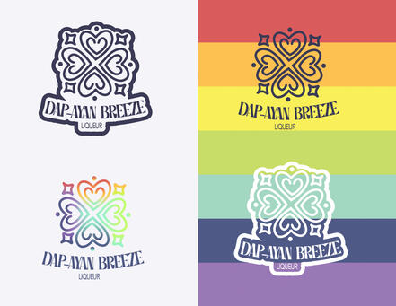 Dap-Ayan Breeze Liqueur Mock-up Logo Design