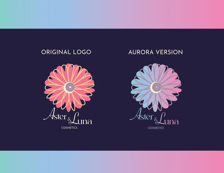 Aster &amp; Luna Logo Design