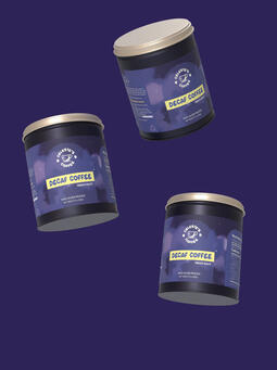 Celeste Coffee - 3D Mock up Decaf Coffee Packaging (1)