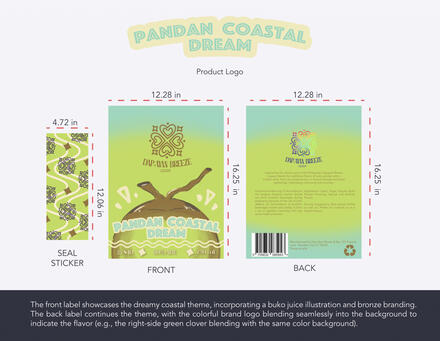 Dap-Ayan Breeze Liqueur Dieline Packaging Design