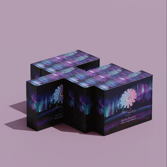Aster & Luna 3D Make-up Box Package Design