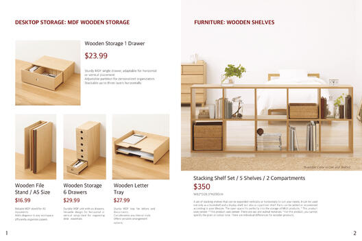 Muji Product Catalogue Layout
